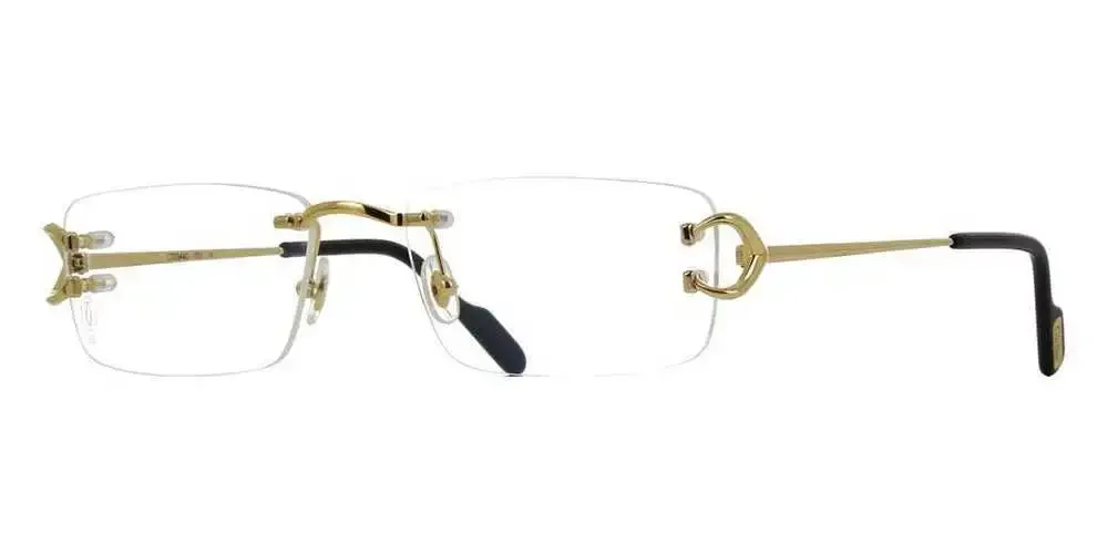 NWT Cartier CT0344o-003 Gold 56mm Glasses
